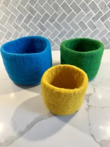 Lovevery Nesting Felt Baskets Retired Montessori Education Tool Stacking Storage - Picture 1 of 3