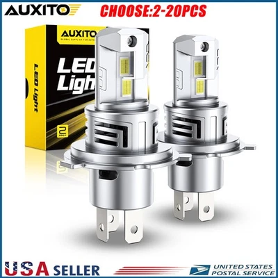 AUXITO H4 9003 LED Headlight Bulbs Hi Low Beam Conversion Kit 6500K Canbus 2-20X - Image 1 of 4