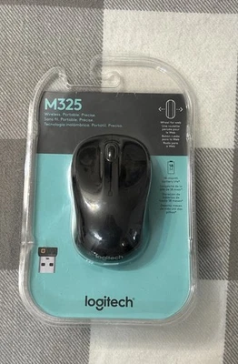 Logitech M325 Wireless Mouse - Black - Image 1 of 4