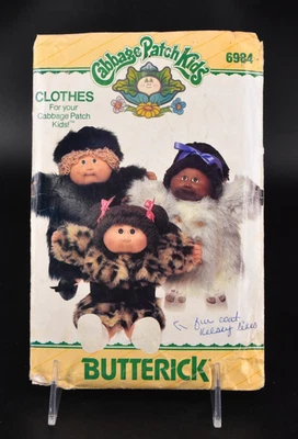 CABBAGE PATCH KIDS Butterick шитье узор #6984 вырез меха пальто и шляпа 1984 - Изображение 1 из 3