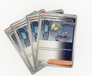 4x Ciphermaniac's Codebreaking 104/131 Pokémon Prismatic Evolutions Playset - Picture 1 of 3