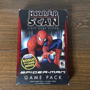 Hyper Scan Video Game Pack Spider-Man Toys R Us Exclusive Bonus 7th Card NEW - Picture 1 of 3