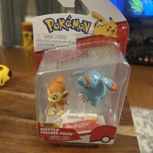 Jazwares Pokemon Battle Ready Figuren Pack Chimchar & Phanpy Neu - Bild 1 von 4
