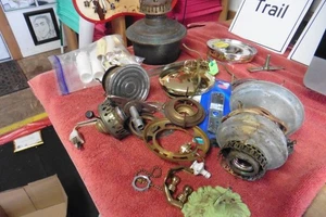 Large lot of lamp parts finial copper cast iron brass lantern Antique and new - Picture 1 of 9