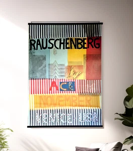 Robert Rauschenberg Venice California Pop Art Poster '77 Ace Gallery WITH HANGER - Picture 1 of 15