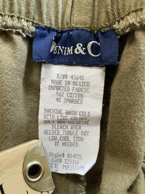 Pantalones al tobillo Denim & Co para mujer talla M verdes elásticos cintura Foto 1 de 4