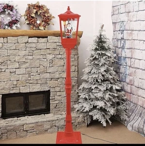 Weihnachtslaterne mit leuchtendem Weihnachtsmann zwei Größen 1,30 cm 1,80 cm - Bild 1 von 10