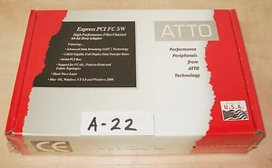 ATTO Fibre Channel 64-bit PCI Host Adapter EPCI-FCSW-000, with CD - Picture 1 of 4