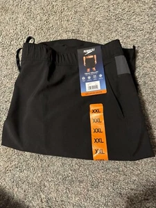 SPEEDO Men's Tech Volley Swimsuit Comfort Liner Swim Trunks Shorts (BLACK,XXL) - Picture 1 of 3