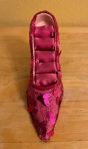 High Heel Shoe Ring Holder/Ring Display Hot Pink - Picture 1 of 4