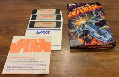 Revenge of Defender Computer Game by Epyx (1989) IBM PC/Tandy 5.25" disks / box - Image 1 of 4