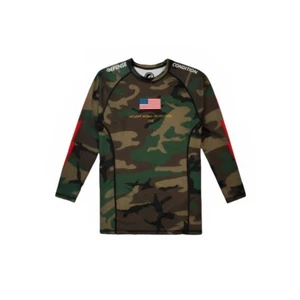 Defcon x Shoyoroll Rash Guard Long Sleeves BJJ Jiu Jitsu Camo - Picture 1 of 6