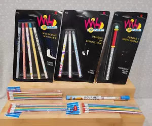 Lotto matite pieghevoli Smencils profumate vintage American Greetings Wild Ones NOS - Foto 1 di 13