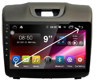 DMAX 2012-2020 GPS ANDROID AUTO WIRELESS APPLE CARPLAY CAMERA HEAD UNIT 4X4 MAPS - Image 1 of 4