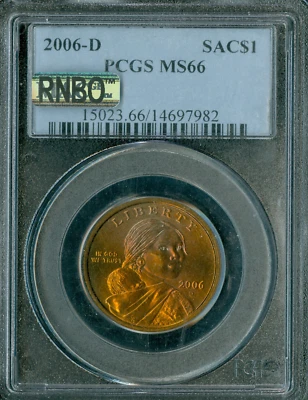 D Sacajawea Dollar 2006 graduación profesional MS66 MAC RNBO arco iris * Foto 1 de 2