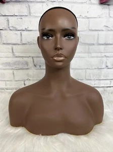 African American Mannequin Head Bust Form Mannequin (Stand Not Included) - Picture 1 of 7