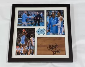 HUBERT DAVIS SIGNED FRAMED 12X12 FLOORBOARD COLLAGE NORTH CAROLINA JSA COA - Picture 1 of 1