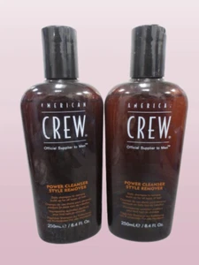 AMERICAN CREW PROVEEDOR OFICIAL PARA HOMBRES LIMPIADOR ELÉCTRICO ESTILO REMOVEDOR 8,4 OZ 2 PIEZAS - Imagen 1 de 3