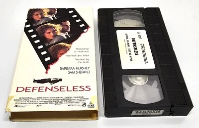 Defenseless VHS 1991 Barbara Hershey - Image 1 of 4