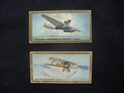 2 BRITISH AMERICAN TOBACCO CIGARETTE CARDS - AEROPLANES 1926 - Image 1 of 2