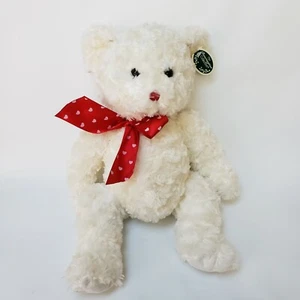 The Bearington Collection Lovable Valentine's Day Bear White Style 192016 NWT - Picture 1 of 9