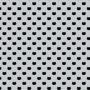 Cats Having Fun Kittens Constellation Gray Black Baby Nursery Quilting Cotton 44 - Picture 1 of 4