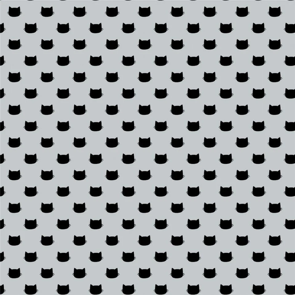 Cats Having Fun Kittens Constellation Gray Black Baby Nursery Quilting Cotton 44 - Image 1 of 4