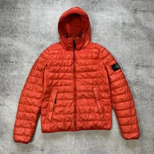 Stone Island 2016 Red Garment Dyed Puffer Jacket Men’s Size M - Picture 1 of 24