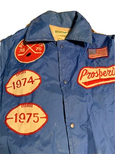 VINTAGE 1974 Patchjacke Sweeney Sportswear 1974-1976 Patches Erwachsene S Made in USA - Bild 1 von 11