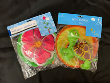 Set Of 2 Garden Collection 39" Windsocks Turtle Flower New In Package