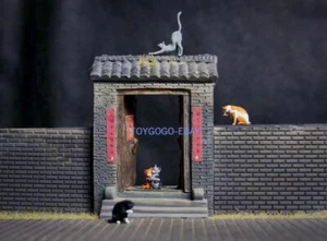 Figura de juguete miniture 1/64 encantadores gatos chino naranja gato Felis catus diorama - Imagen 1 de 10