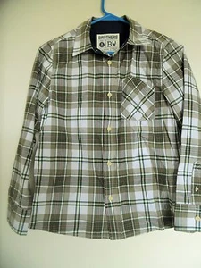  Boys Sz 8, 8/10 BROTHERS, CHEROKEE Long Sleeve plaid Button-down shirts - Picture 1 of 3