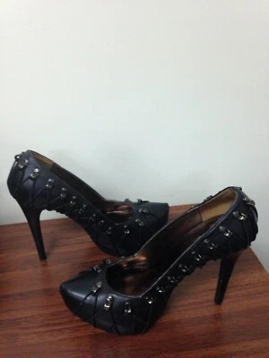 Mujer N.Y.L.A. Tacón plataforma cuero Trici talla 8,5 - Nuevo Foto 1 de 4