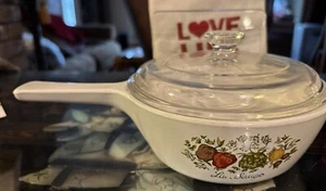 Vintage Corning Ware P-81-B Spice Of Life Saucepan & Lid La Sauge 1 Pt. #P-81-B - Picture 1 of 6