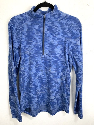 Lululemon Surge Warm Half-Zip Jacquard Mineral Blue Chambray Size Medium - Image 1 of 4