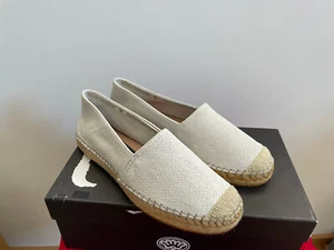 Fred de la Bretoniere Ballerinas Espadrilles Gr. 36 Grau Leder NEU mit Karton - Bild 1 von 7