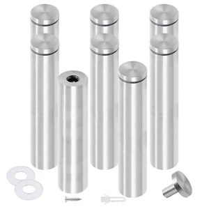8 Pcs 1/2" X 4" Stainless Steel Standoff Screws, Wall Sign Standoff Mounting - Picture 1 of 12