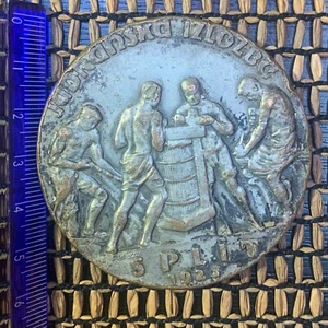 Adriatic exhibition Split 1925. y plaque table medal KY Yugoslavia Croatia rare - Picture 1 of 7