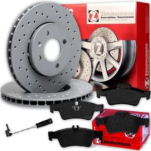 Zimmermann SPORT BREMSSCHEIBEN+BELÄGE HINTEN für MERCEDES E-KLASSE W212 CLS C218 - Afbeelding 1 van 6