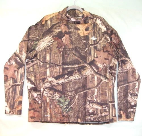 MOSSY OAK Base Layer Long Sleeve T-Shirt 3XL by Starter Moisture Wicking Hunting - Image 1 of 4