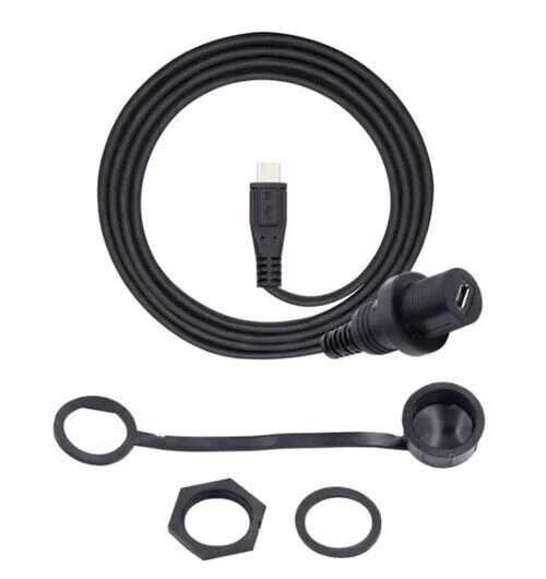 Micro USB 2.0 5Pin Male to Female Extension Data Power Cable 1m - Image 1 of 4