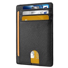 Genuine Leather RFID Blocking Credit Card ID Holder Slim Money Men Wallet New