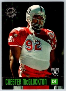 1996 TOPPS MEMBERS ONLY STADIUM CLUB CHESTER MCGLOCKTON OAKLAND RAIDERS #2 - Picture 1 of 2