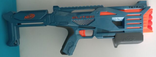 Nerf N-strike Attack Unit Pistola Lançador Azul - Escorrega o Preço