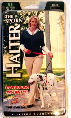 Sporn Halter Dog Training Harness Stops Pulling Instantly Black XL Necks 23-33" - Image 1 of 3