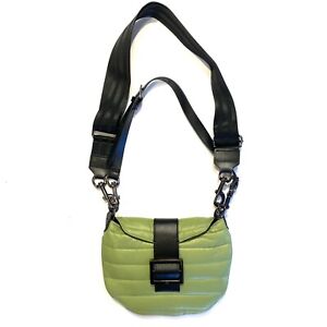 THINK ROYLN Womens Fortune Puffer Crossbody Bag Olive Green (MSRP $144)