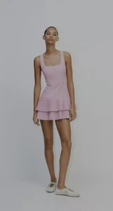 Zara Box Pleat Jumpsuit Dress, Pink Size S - Picture 1 of 7
