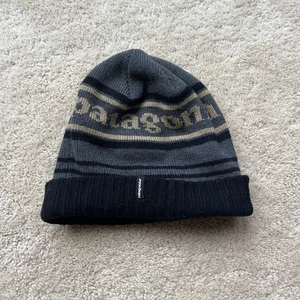 Patagonia Unisex Erwachsene Größe schwarz grau & hellbraun Beanie - OSFM - EUC - Acryl - Bild 1 von 6