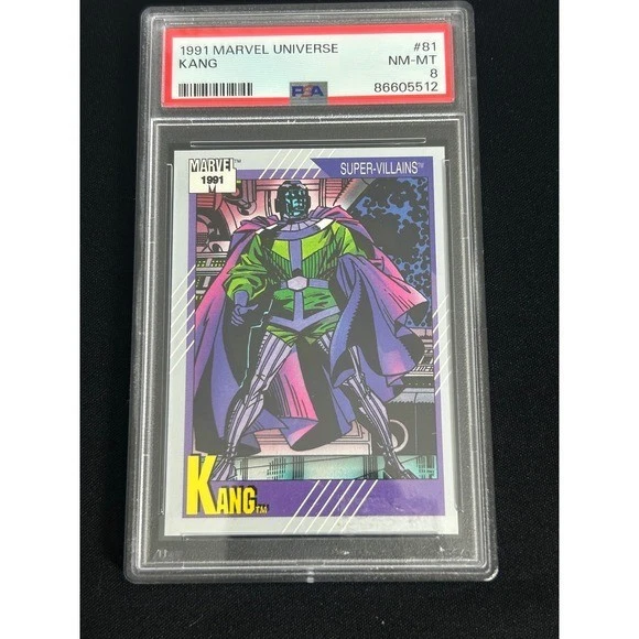 Tarjeta de Supervillanos 1991 Marvel Universe Kang #81 casi nueva-como nueva 8 clasificación PSA Foto 1 de 1