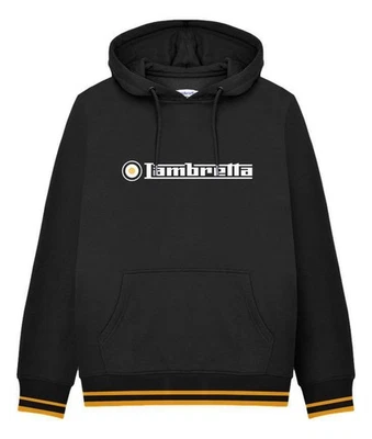 Lambretta Mens Logo Target Classic Pull Over Hooded Sweat Hoodie - Image 1 of 4